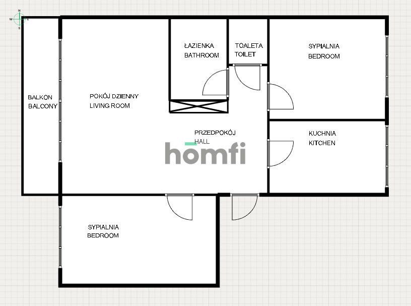3 rooms family apartment - Apartment - Rent - Gdynia, Karwiny