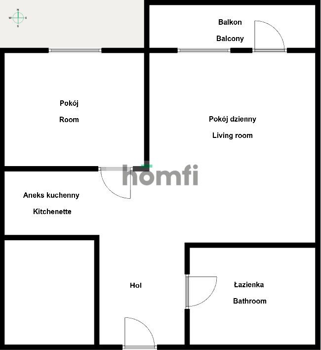 Przestronne 2‑pokojowe z balkonem – gotowe do zamieszkania od zaraz - Mieszkanie - Wynajem - Kraków, Śródmieście / Prądnik Czerwony