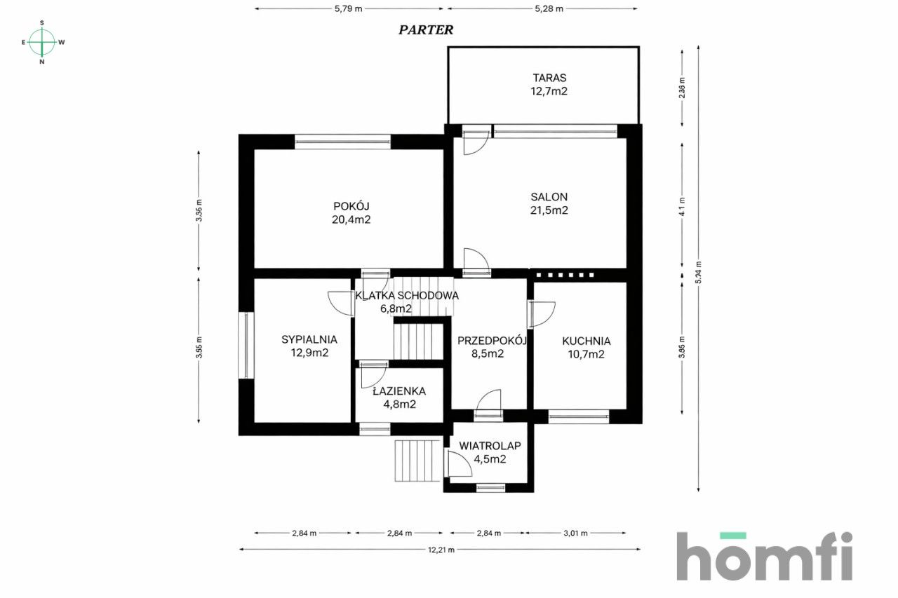 Wielopoziomowy dom z ogrodem i garażem – Mniszek - Dom - Sprzedaż - Grudziądz, Osiedle Podleśne-Mniszek