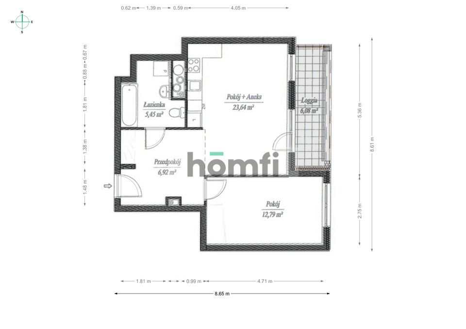 Comfortable 2 rooms by metro with a garage - Apartment - Rent - Warszawa, Wola