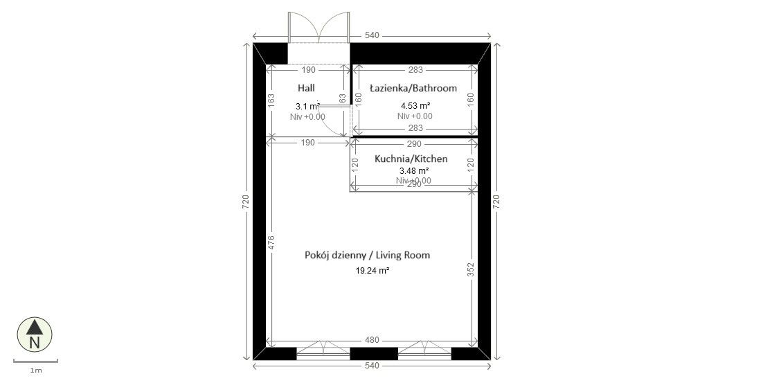 A unique studio apartment in the historic center of Bielsko - Apartment - Rent - Bielsko-Biała