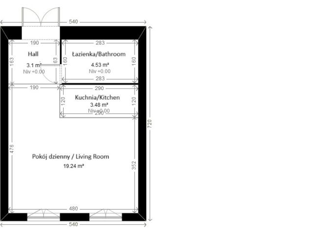 A unique studio apartment in the historic center of Bielsko - Apartment - Rent - Bielsko-Biała