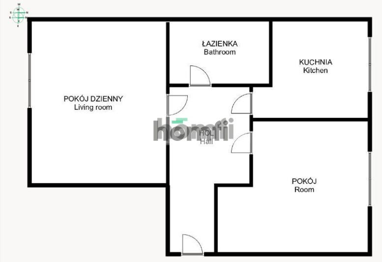 2-room apartment for rent with a separate kitchen - Квартира - Оренда - Kraków, Śródmieście / Olsza