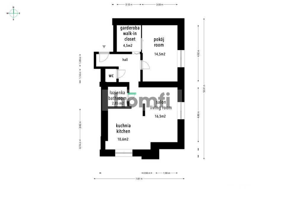 Wyjątkowe 60m2 przy metrze - Mieszkanie - Sprzedaż - Warszawa, Wola / Młynów