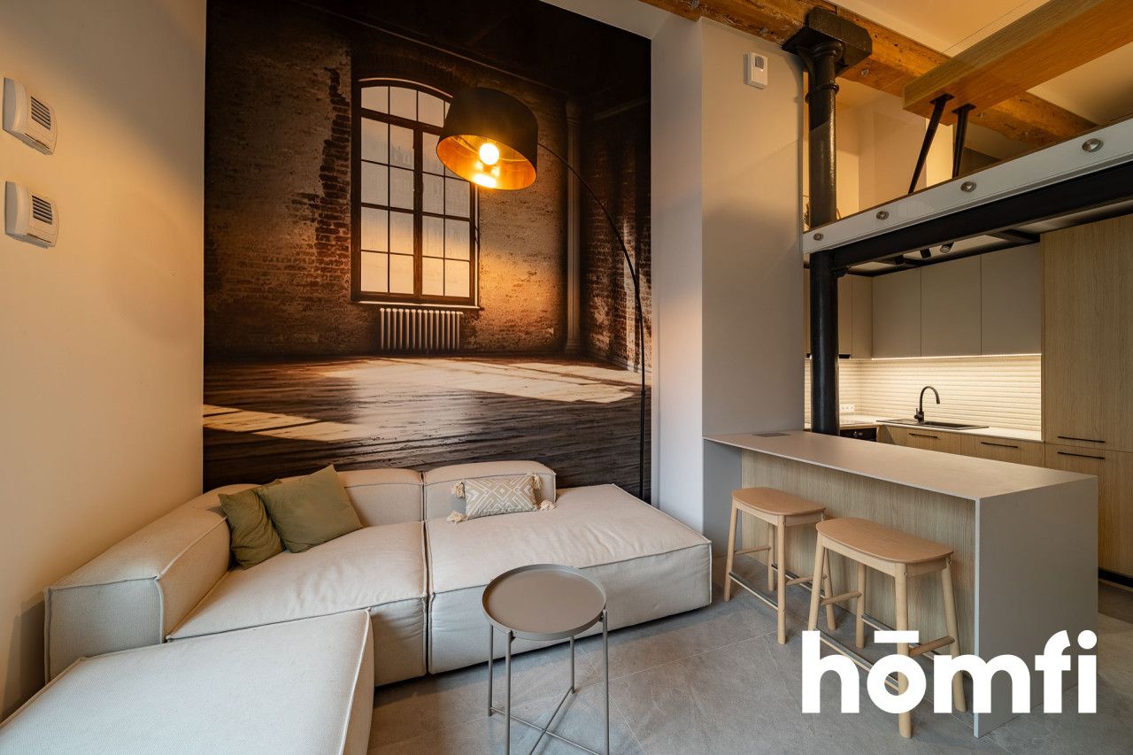 Industrial-Style Loft Apartment in D77, Prime Location by Manufaktura - Apartment - Sale - Łódź, Bałuty