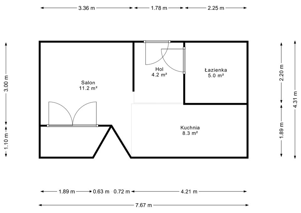 Comforatble Apartment 34m2, close to City Center and Metro - Квартира - Оренда - Warszawa, Śródmieście