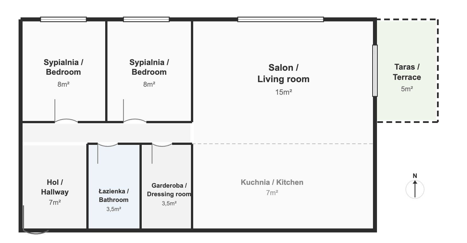 Jastrzębia Góra, 3 rooms, 800 meters from the sea - Квартира - Продаж - Pucki, Władysławowo / Jastrzębia Góra