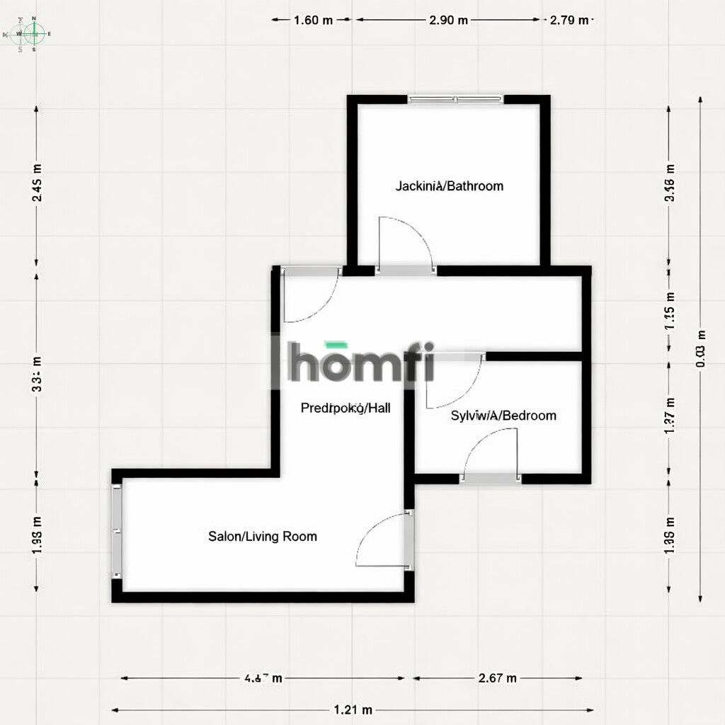 Two room flat with balcony - Квартира - Оренда - Warszawa, Praga-Południe