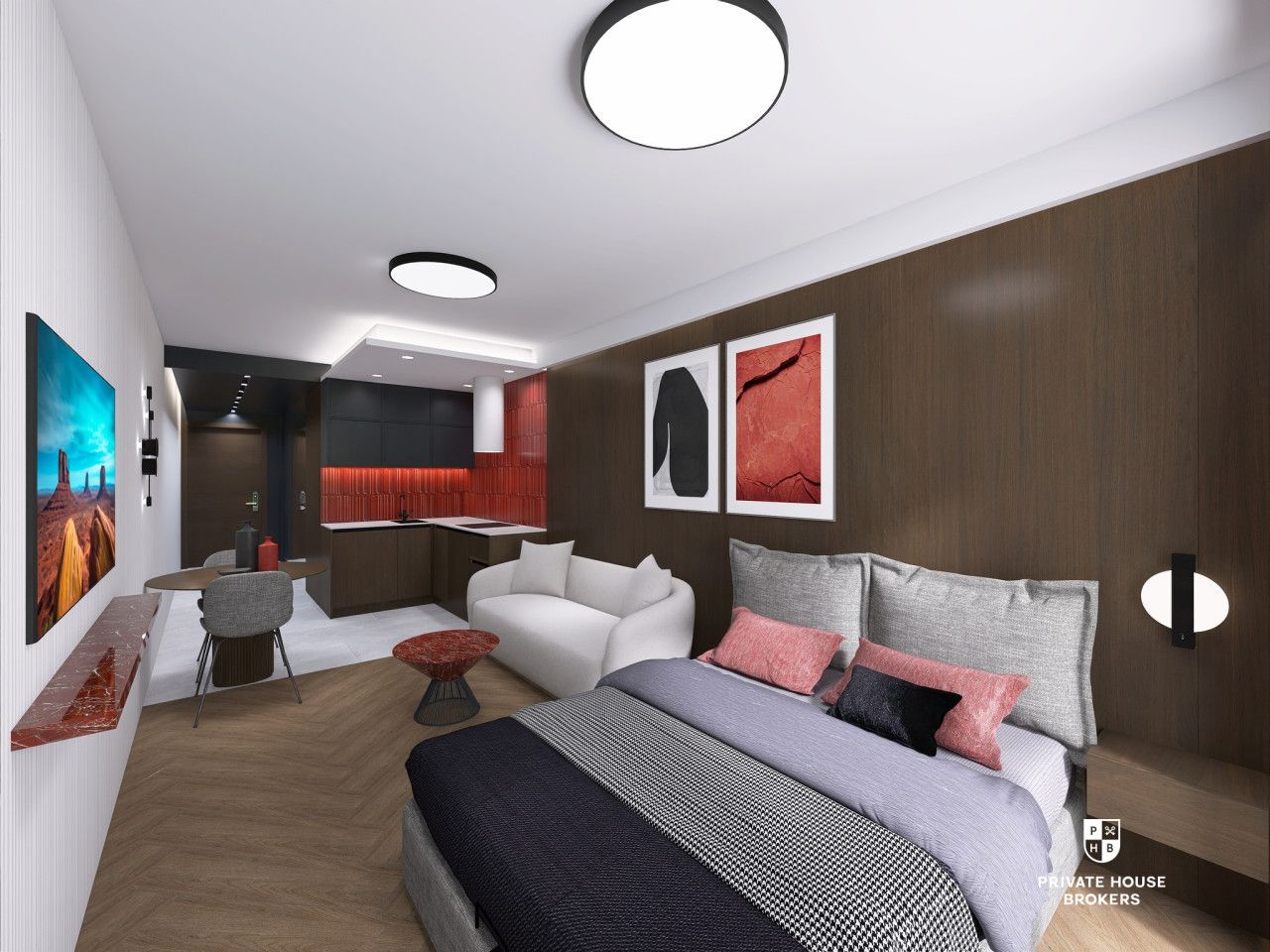 Studio 27,6m2 in new building close to Wawel castle - Kościuszki 22 Apartments - Apartment - Sale - Kraków, Krowodrza / Salwator