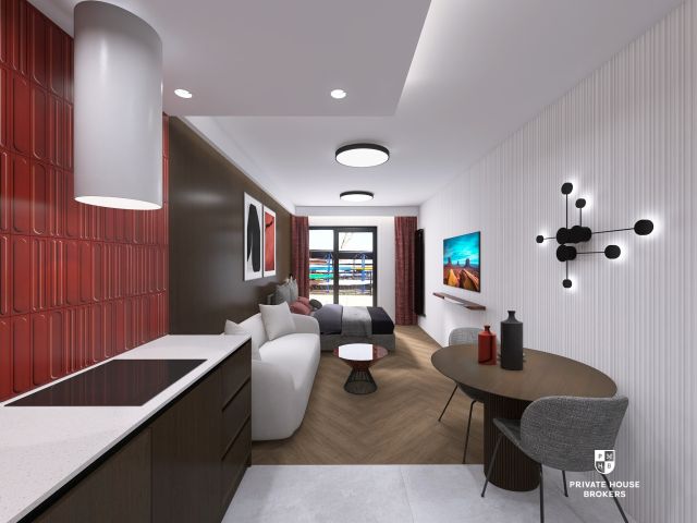 Studio 27,6m2 in new building close to Wawel castle - Kościuszki 22 Apartments - Apartment - Sale - Kraków, Krowodrza / Salwator