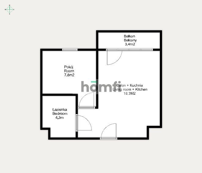 NOWOCZESNE I STYLOWE 2 POKOJOWE MIESZKANIE - Mieszkanie - Wynajem - Białystok, Centrum