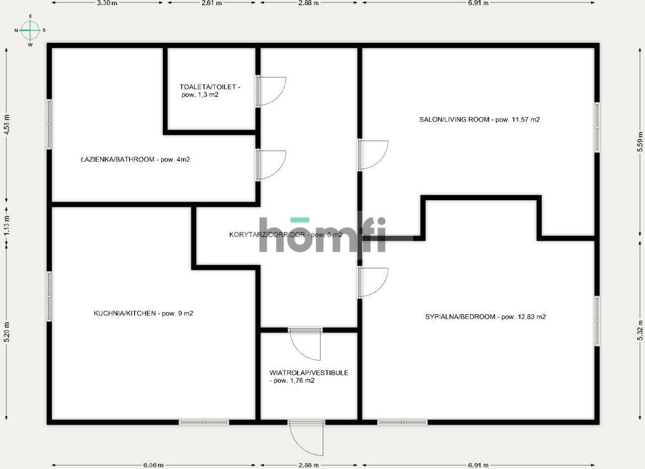 2 ROOMS | 47 M2 | TYSIĄCLECIA HOUSING ESTATE - Apartment - Rent - Rzeszów, Tysiąclecia
