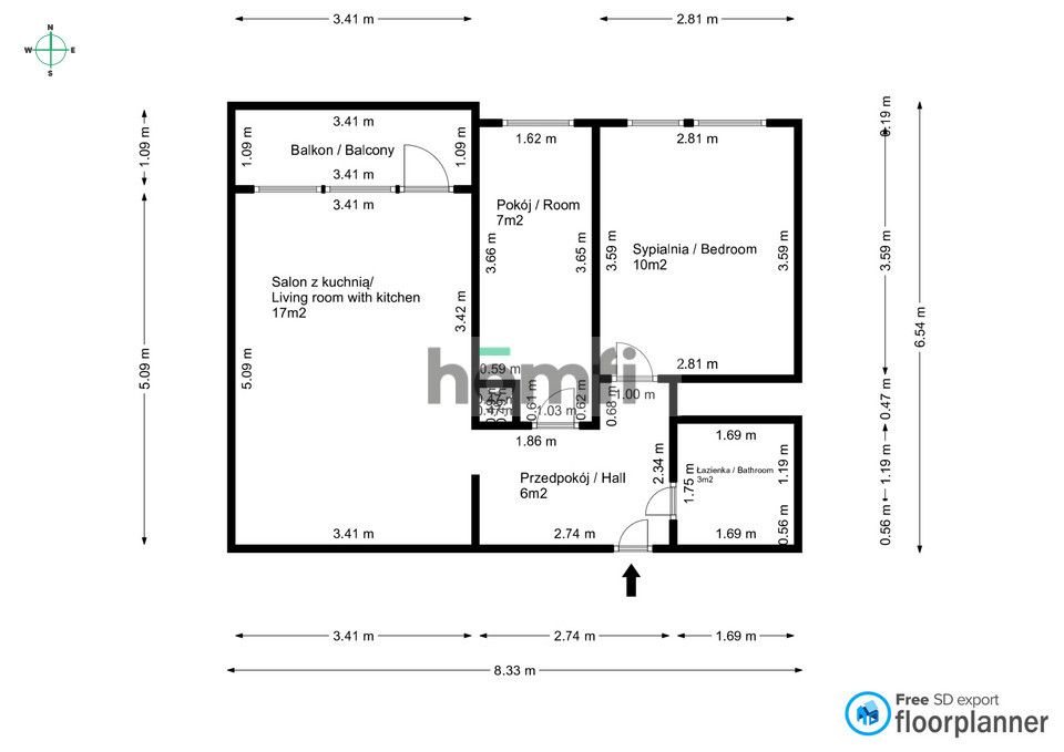 Os.Paderewskiego|3 pokoje 43m2|Po remoncie - Mieszkanie - Sprzedaż - Katowice, Dolina Trzech Stawów