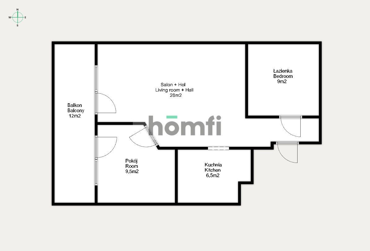 SMELLS LIKE NEW | Spacious 2 Rooms - Квартира - Оренда - Białystok, Nowe Miasto