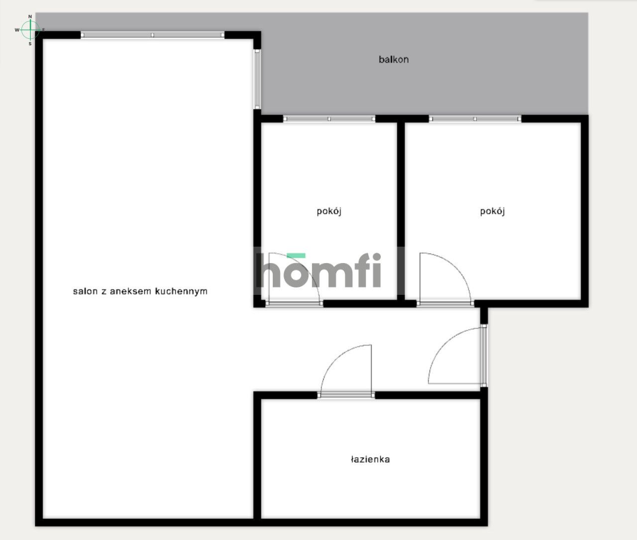 3-room apartment in Fuzja with parking space - Apartment - Rent - Łódź, Górna