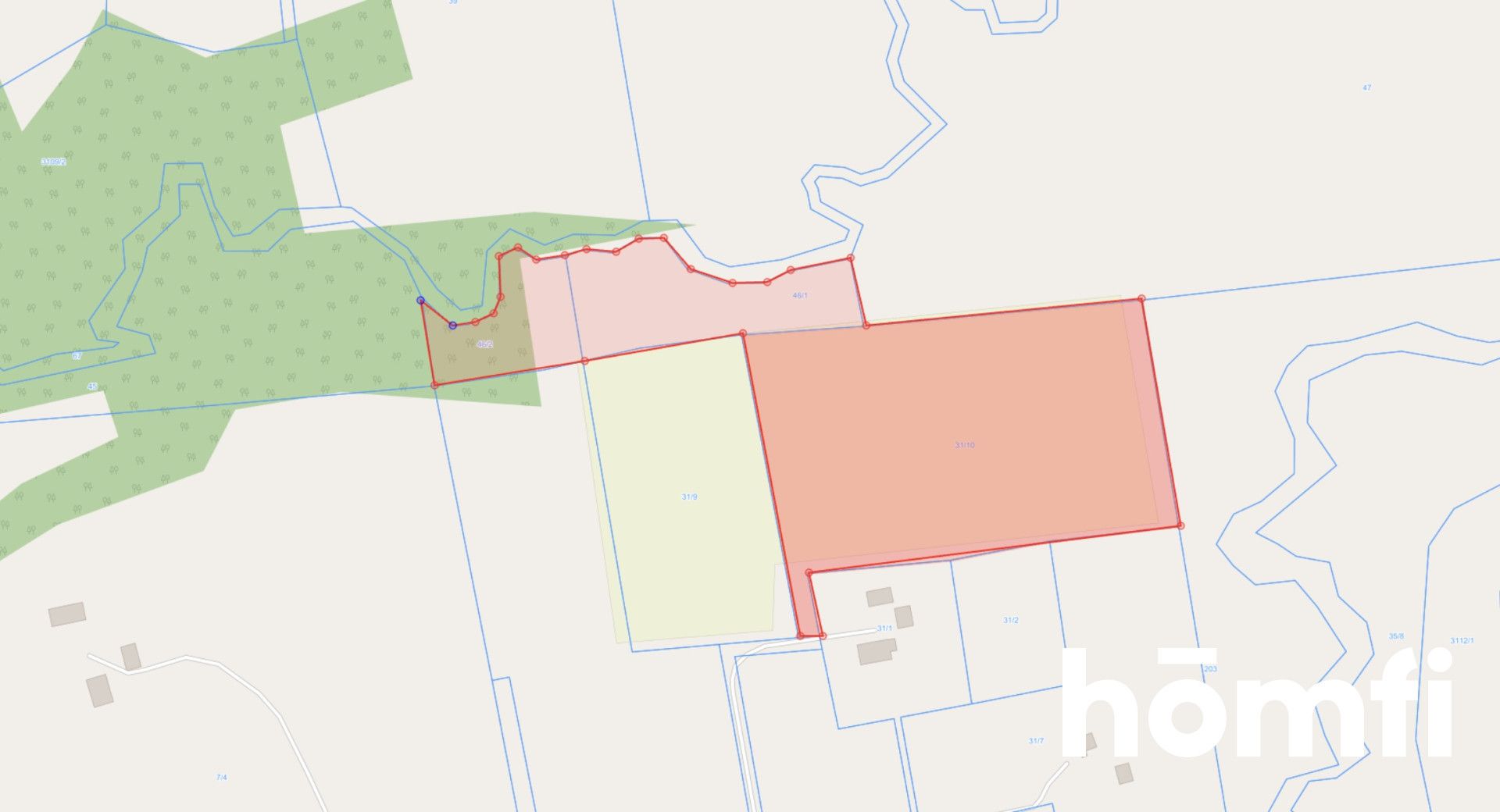 plot RIVa 2,61 hectare Zaścianki, elbląski - Plot - Sale - Elbląski, Młynary / Zaścianki
