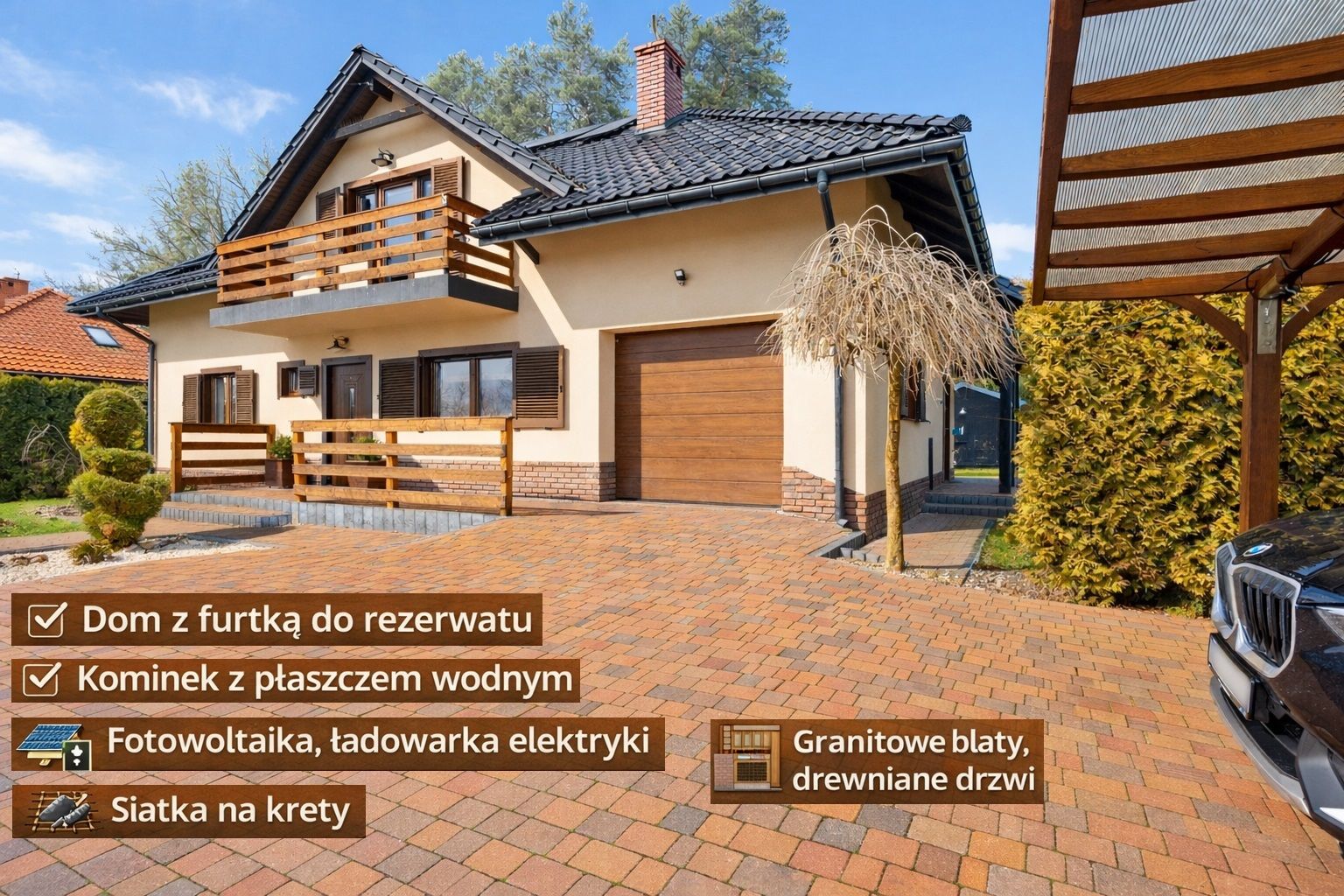 Premium class house with private access to the forest - House - Sale - Rzeszowski, Trzebownisko / Tajęcina
