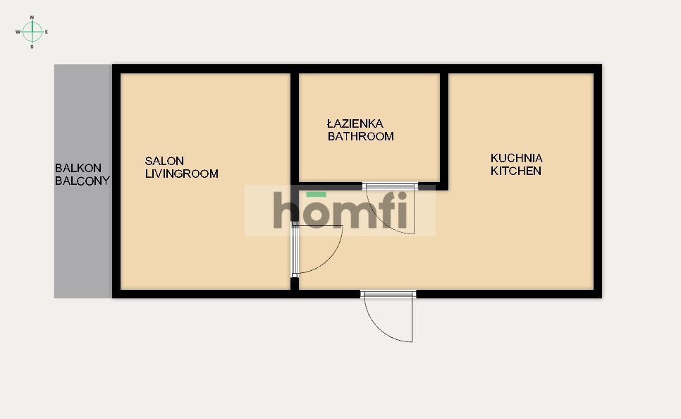 Kawalerka w sercu miasta - Mieszkanie - Wynajem - Radom, Miasto Kazimierzowskie