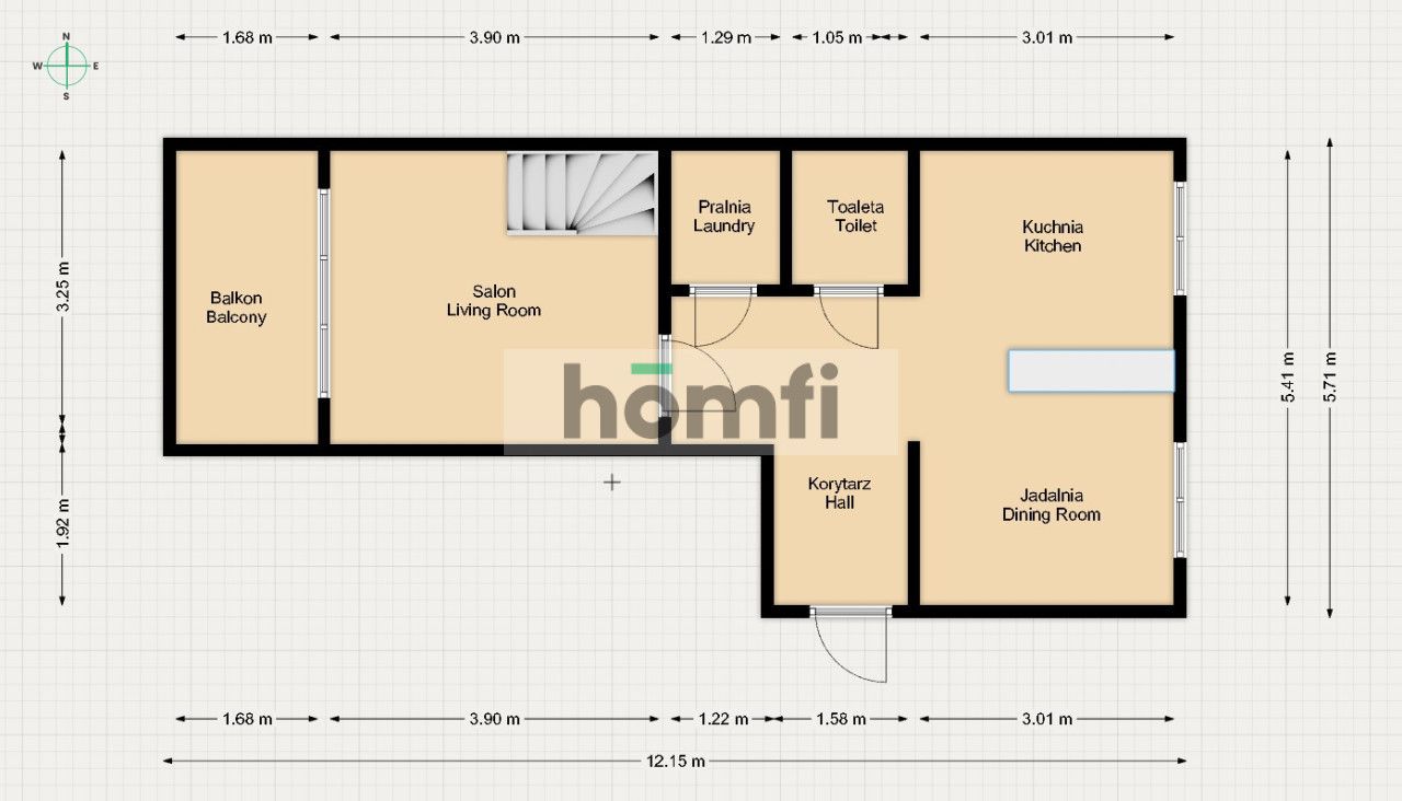Two-level flat in a convenient location, Rapackiego, Radom - Квартира - Продаж - Radom, Gołębiów II