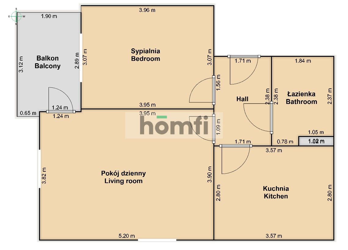 ul. Buforowa / Jagodno | 2 pok, kuchnia, duży balkon - Apartment - Sale - Wrocław, Krzyki / Jagodno
