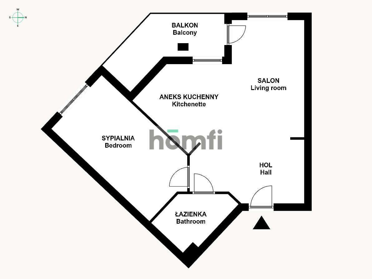 Dwupokojowe mieszkanie z balkonem | Dębniki - Mieszkanie - Wynajem - Kraków, Podgórze / Dębniki