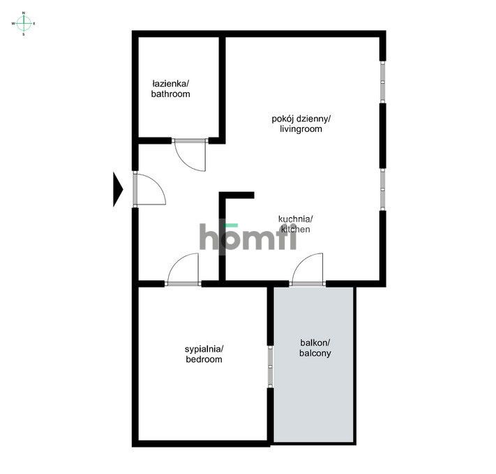 For rent 2 room apartment Wysłouchów, Kurdwanów - Apartment - Rent - Kraków, Podgórze / Kurdwanów