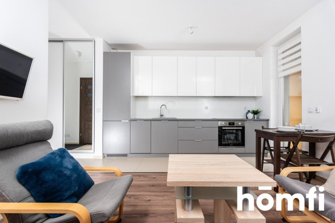 For rent - Comfortable studio apartment with a large balcony, Kraków, Czyżyny - Квартира - Оренда - Kraków, Nowa Huta / Czyżyny