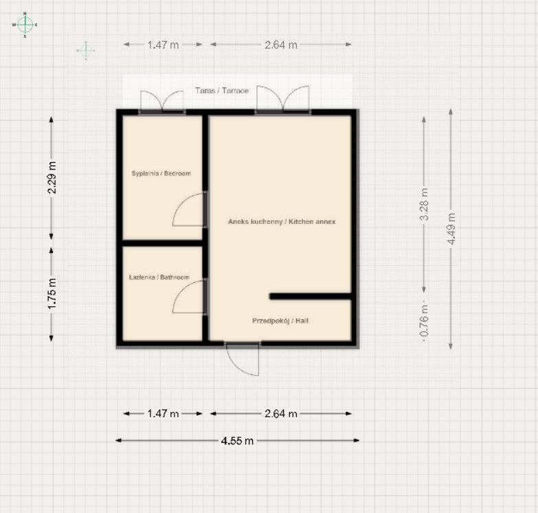 2 room apartment for sale in Gliwice, Szobiszowice - Квартира - Продаж - Gliwice, Szobiszowice