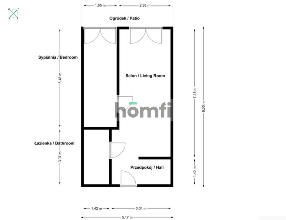 2 room apartment for sale in Gliwice, Szobiszowice - Apartment - Sale - Gliwice, Szobiszowice