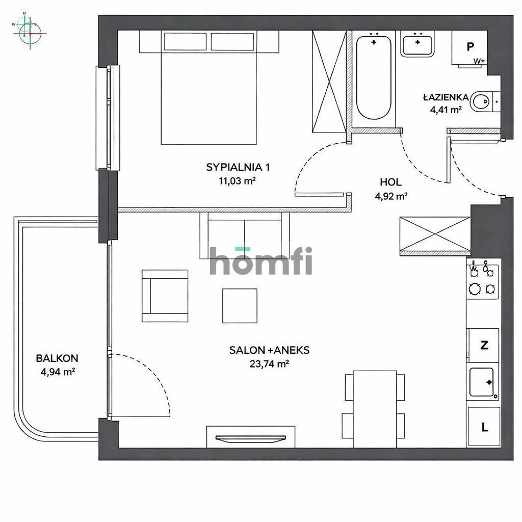 Modern apartment for rent at Stacja Jeżyce - Apartment - Rent - Poznań, Jeżyce