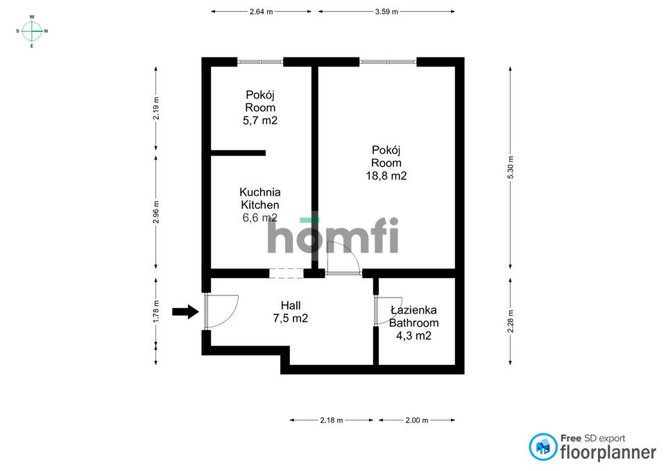 2-room apartment in a tenement building - Śródmieście Ołbin - Квартира - Продаж - Wrocław, Śródmieście
