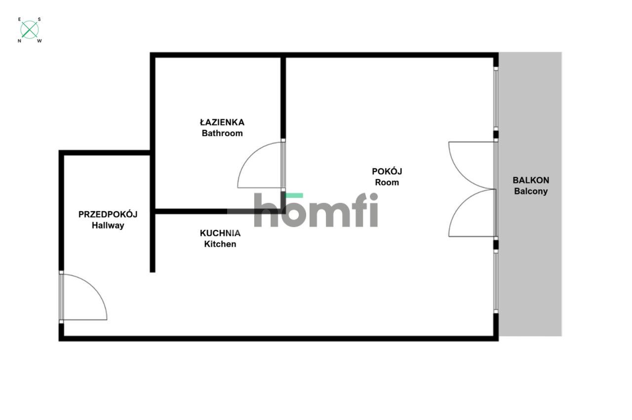 Studio z dużym balkonem przy ul.Józefa Friedleina - Mieszkanie - Wynajem - Kraków, Krowodrza / Bronowice