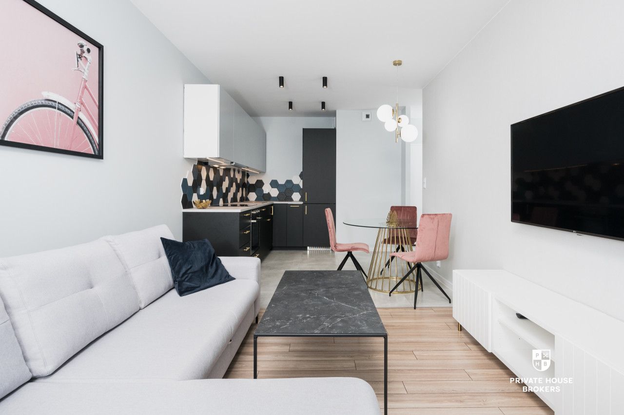 2room 45m2 in high standard, Mogilska Tower 2 at Łaszkiewicza street - Apartment - Rent - Kraków, Śródmieście / Prądnik Czerwony