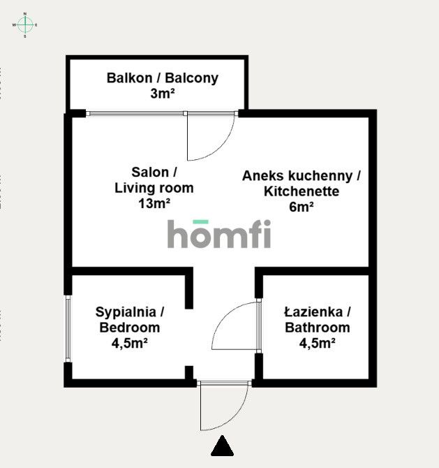 Przytulna kawalerka z sypialnią - Gdańsk Żabianka - Mieszkanie - Wynajem - Gdańsk, Żabianka