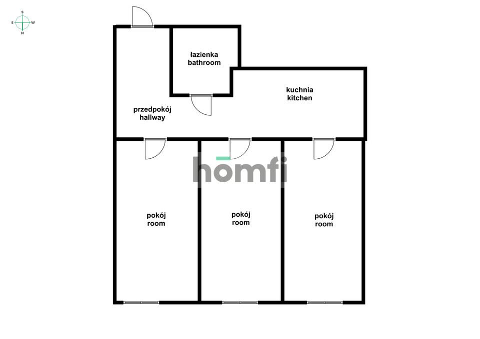 3 rooms in the layout - Sienkiewicza street - Квартира - Оренда - Wrocław, Śródmieście / Plac Grunwaldzki