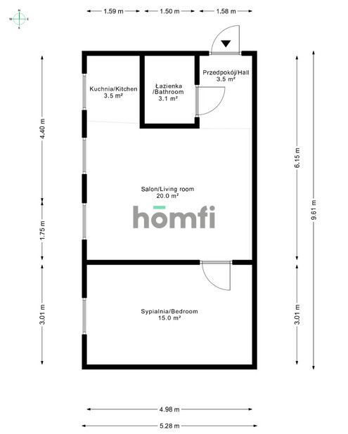 44m² | Great Location | Courtyard-facing | Perfect for a Couple - Квартира - Оренда - Wrocław, Śródmieście / Nadodrze