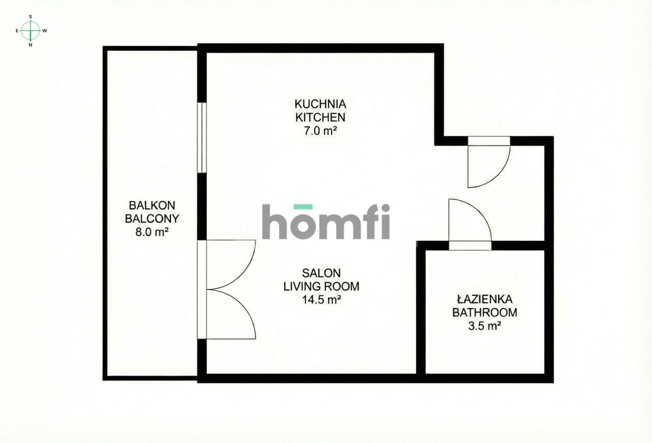 Studio apartment | High standard | Legnicka Street - Квартира - Оренда - Wrocław, Stare Miasto / Szczepin