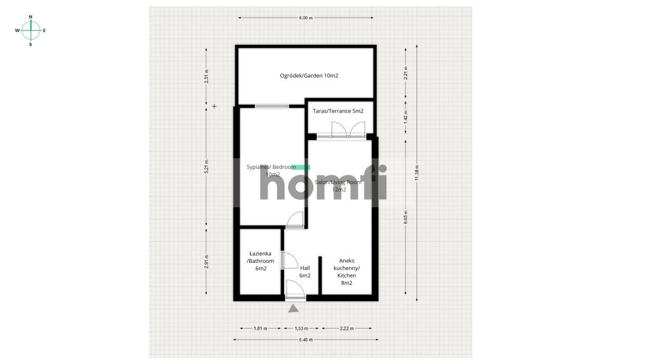 2 rroms with a garden| 40m2| Ursus - Квартира - Оренда - Warszawa, Ursus / Skorosze