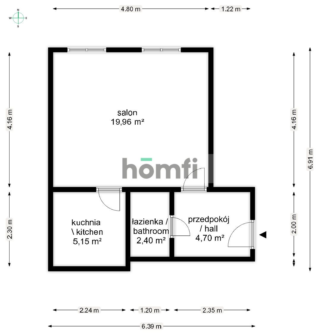 STUDIO | CITY CENTER | NEAR MARKET SQUARE - Квартира - Оренда - Wrocław, Śródmieście / Nadodrze