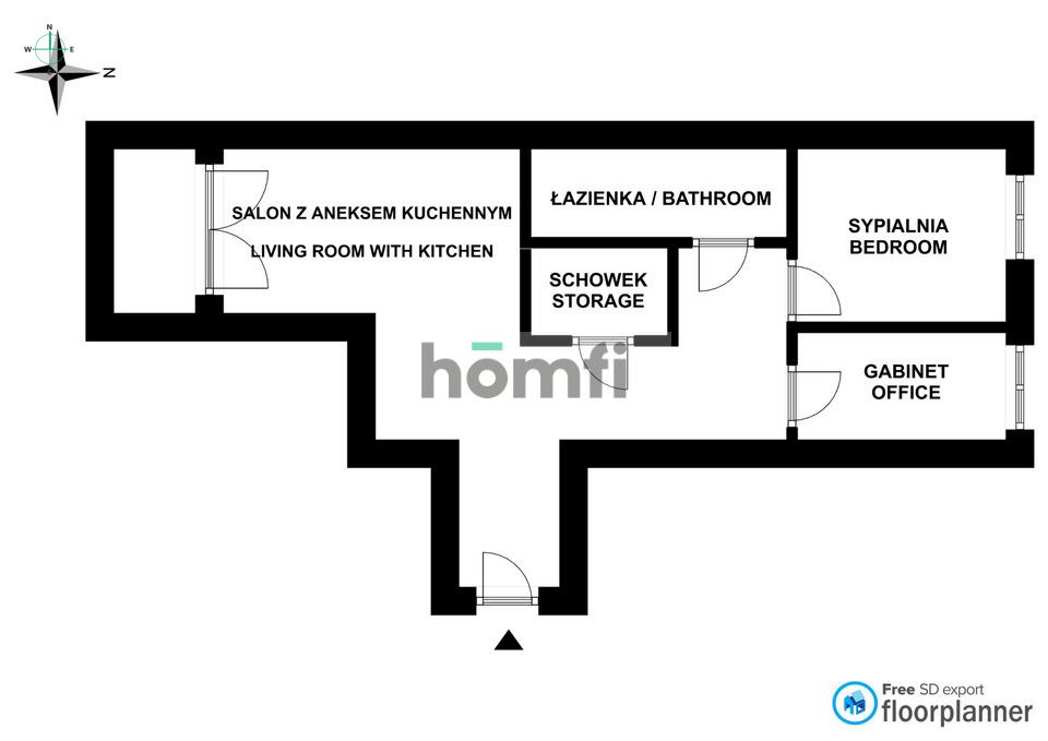 Modern 3 room apartment - Osiedle Fi - Szafrana/ Rondo Matecznego/ Stare Podgórze/ Wadowicka - Apartment - Rent - Kraków, Podgórze / Dębniki