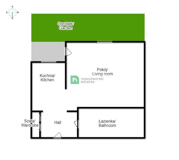 FOR RENT!! SPACIOUS STUDIO WITH A GARDEN Additionally, a parking space included / AVIA / CZYŻYNY - Квартира - Оренда - Kraków, Nowa Huta / Czyżyny