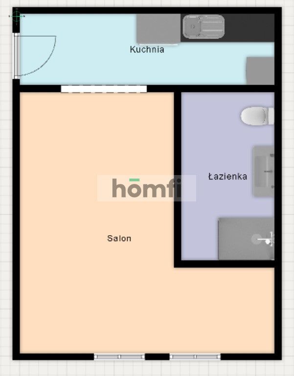 Kawalerka z oddzielną kuchnią Łódź ul. Sterlinga - Mieszkanie - Wynajem - Łódź, Śródmieście