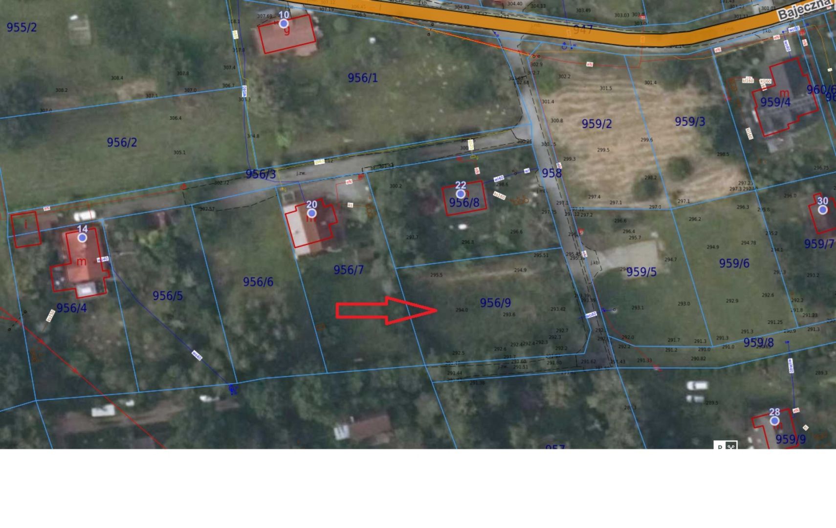 Działka budowlana w miejscowości Włosań - 8,49ar - Bajeczna - Działka - Sprzedaż - Krakowski, Mogilany / Włosań