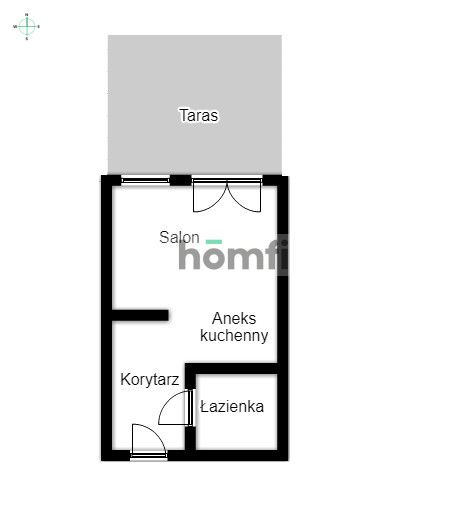 41m Studio z tarasem ul. Głowackiego - Mieszkanie - Wynajem - Kraków, Krowodrza / Bronowice