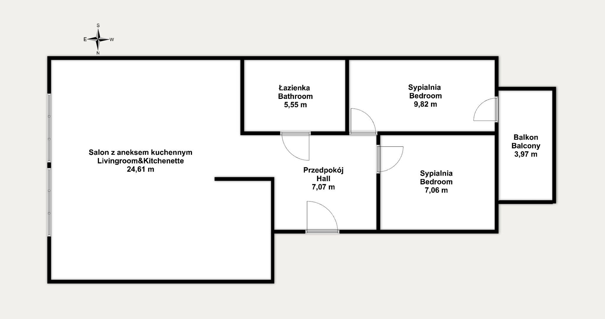 Eleganckie mieszkanie w spokojnej okolicy 3 os - Mieszkanie - Sprzedaż - Kraków, Podgórze / Bieżanów-Prokocim