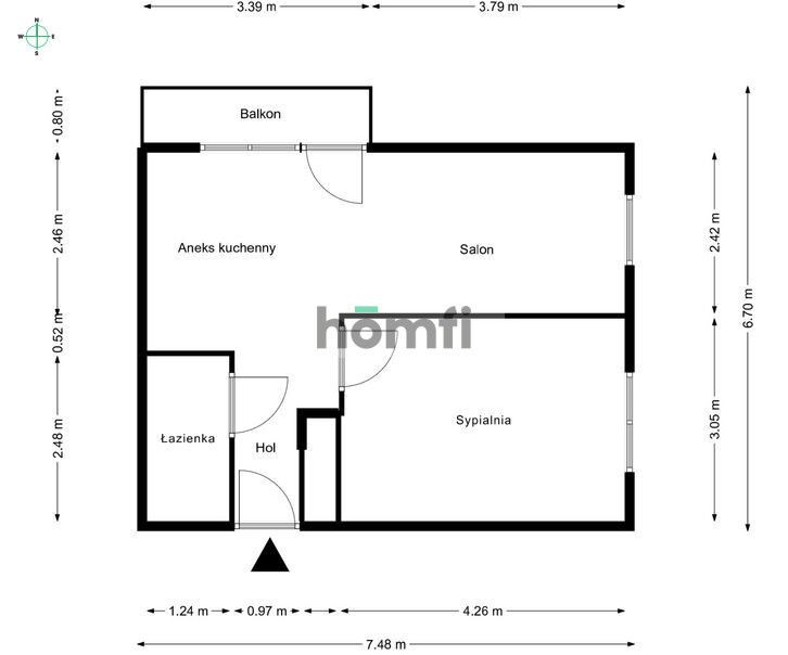 2 Rooms on Dolna Street, Mokotów - Квартира - Оренда - Warszawa, Mokotów