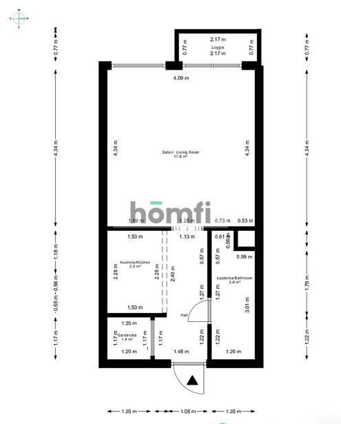 Kawalerka z loggią – Wawer, os. Klimontowska - Mieszkanie - Sprzedaż - Warszawa, Wawer