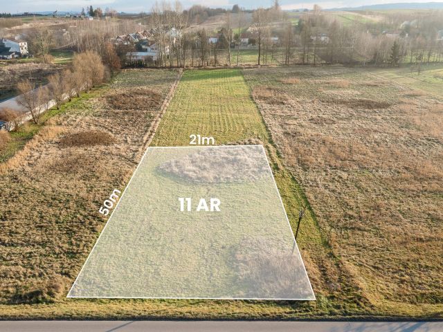 Atrakcyjna Działka 11 ar 10 minut od Rzeszowa - Działka - Sprzedaż - Rzeszowski, Boguchwała / Zgłobień