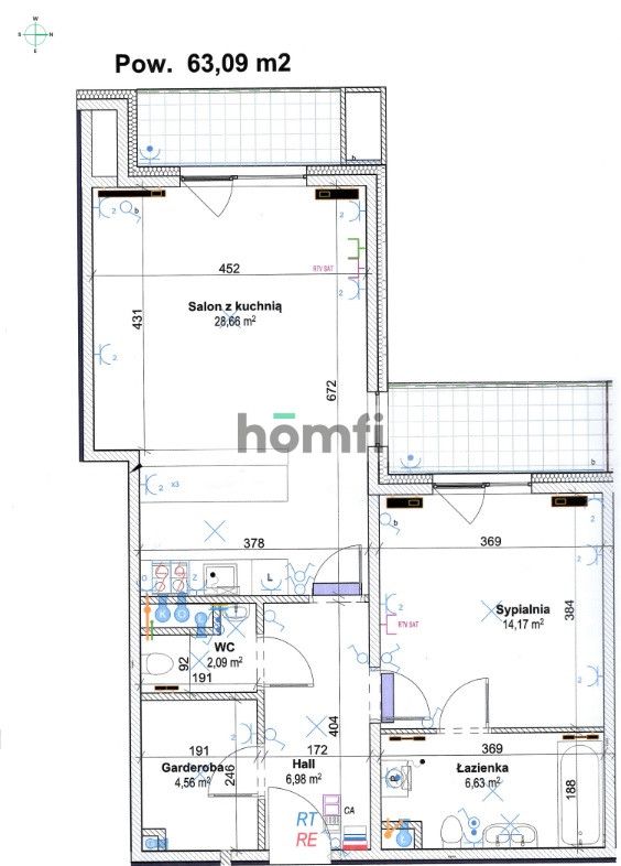 2-pokojowy spory apartament na Kępie Mieszczańskiej od zaraz - Mieszkanie - Wynajem - Wrocław, Śródmieście