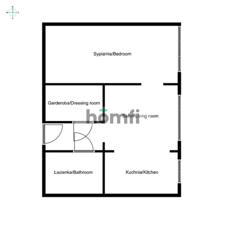 Cozy studio | 39 m2 | Młociny/Bielany district - Квартира - Оренда - Warszawa, Bielany